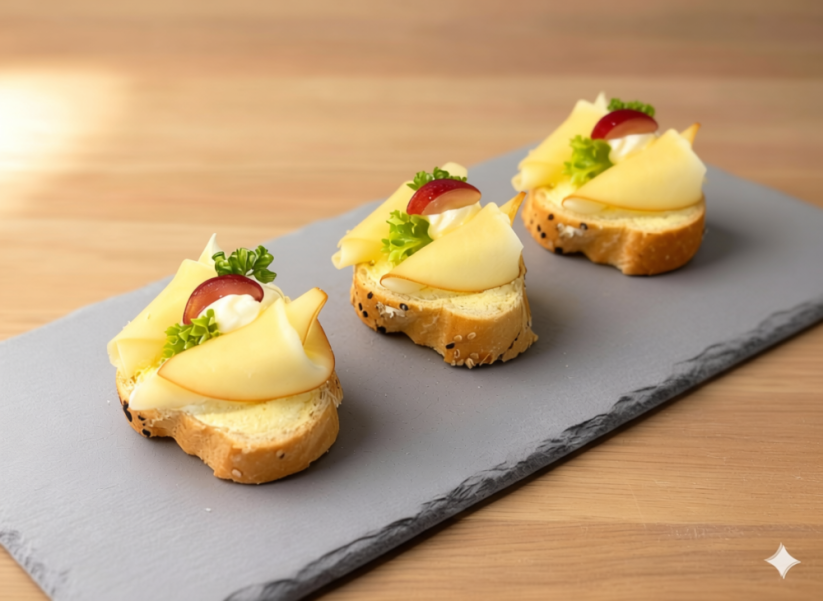 Mini chlebíčky bezlepkové sýrové duo 600g (15 ks)