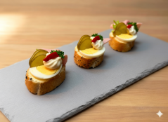 Mini chlebíčky bezlepkové šunka, vejce 600g (15 ks)