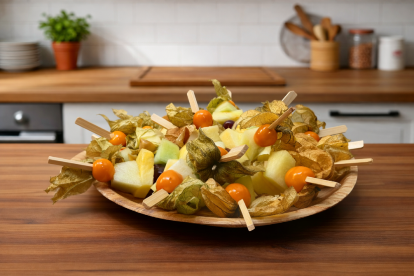 Špízy s čerstvým ovocem 800g (20 ks)