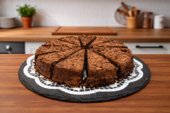 Čokoládový mousse cake (krájeno na 12 dílů)